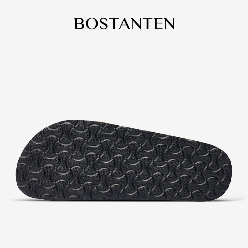 BOSTANTEN Ark Classic Flat Sandal Wanita Sepatu Casual Birken Slide Dua Buckle Umroh Haji Empuk Nyaman Anti Slip