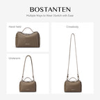 [Vanity Bag] BOSTANTEN Tas Selempang Wanita Premium Kulit Sintetis & Suede - Multifungsi 3in1 Handheld Crossbody Bag