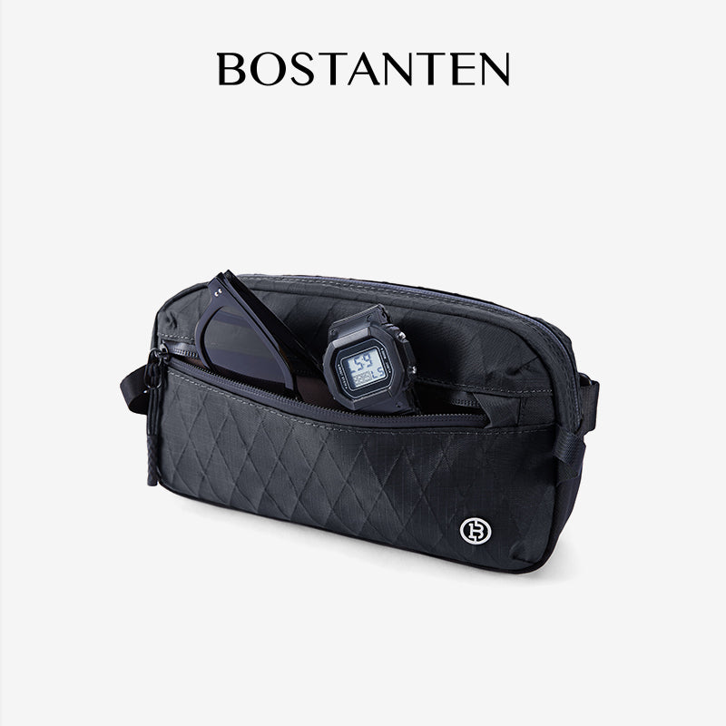 BOSTANTEN Tas Pinggang Pria Tas Bahu Pria Waistbag Pria Clucth Bag Tahan Air