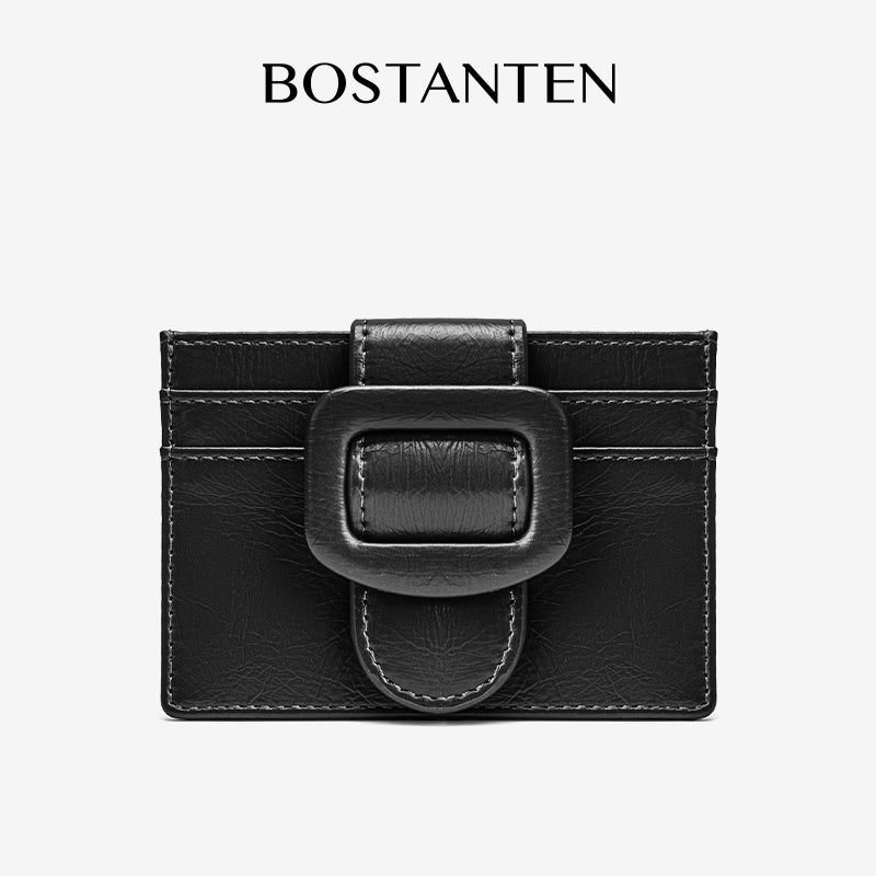 [lce Cream Card Pouch] BOSTANTEN Card Holder Dompet Mini Wanita Kulit PU