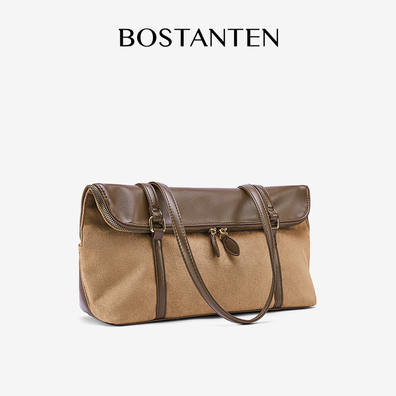 [Book Tote Bag] BOSTANTEN Totebag Dua Sisi – Tas Bahu Besar Elegan Bergaya Korea
