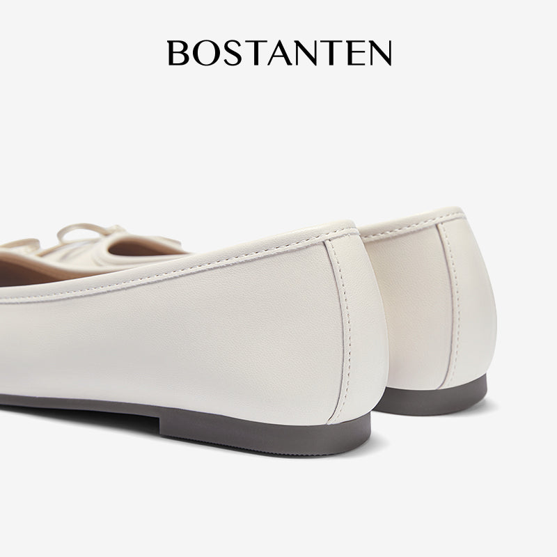 [Puff Ballet Shoes] BOSTANTEN Sepatu Wanita Balet Fashion Anti selip Sol