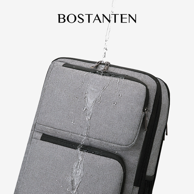 Bostanten Dualpack Bag Tas Ransel Pria Expandable Tas Laptop Anti Air untuk Kerja Bisnis Sekolah Kuliah