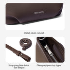 [Hudson Bag] BOSTANTEN Tas Selempang Wanita Mini Lucu - 3in1 Crossbody/Underarm/Tangan, Desain Handle Unik & Tali Adjustable