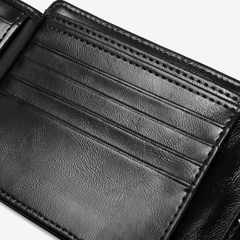 BOSTANTEN Dompet Lipat Pria Koin Ritleting Bahan Kulit PU