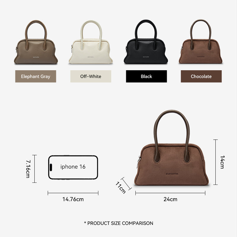 [Alma Bag] BOSTANTEN Tas Selempang Wanita Kain Kulit Suede Sling Bag Handbag Shoulder Bag