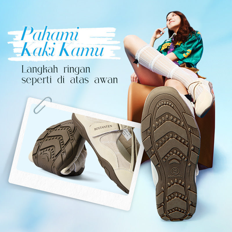 BOSTANTEN Lina Shoes Sneakers Wanita Sepatu Mary Jane