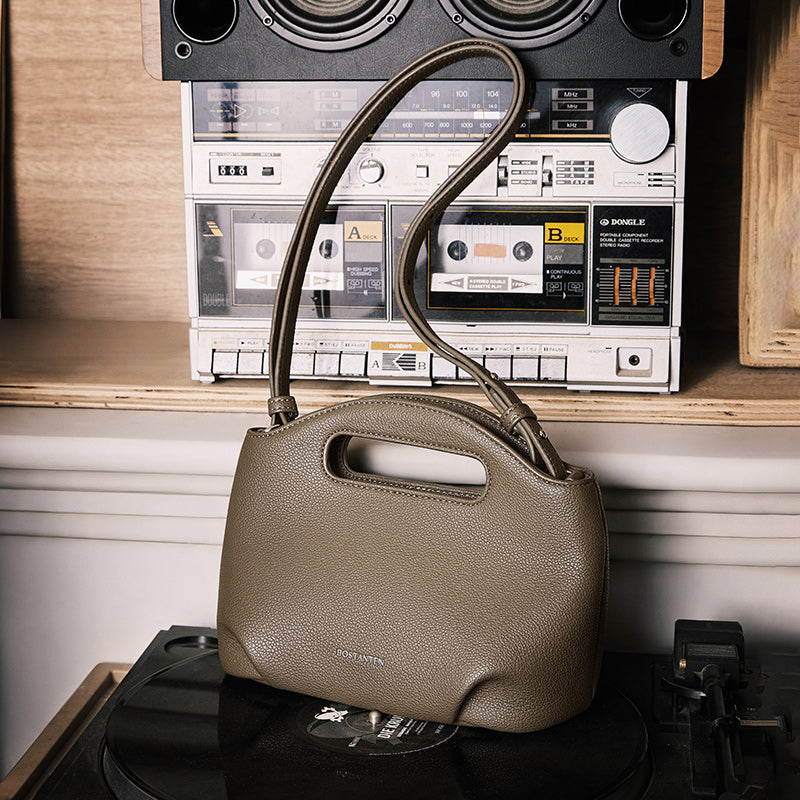 [Hudson Bag] BOSTANTEN Tas Selempang Wanita Mini Lucu - 3in1 Crossbody/Underarm/Tangan, Desain Handle Unik & Tali Adjustable