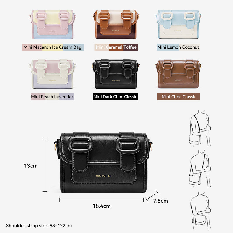 [Mini Ice Cream Bag] BOSTANTEN Tas Wanita Mini Satchel Small Exquisite Versatile Waterproof Tas Selempang Wanita Terbaru