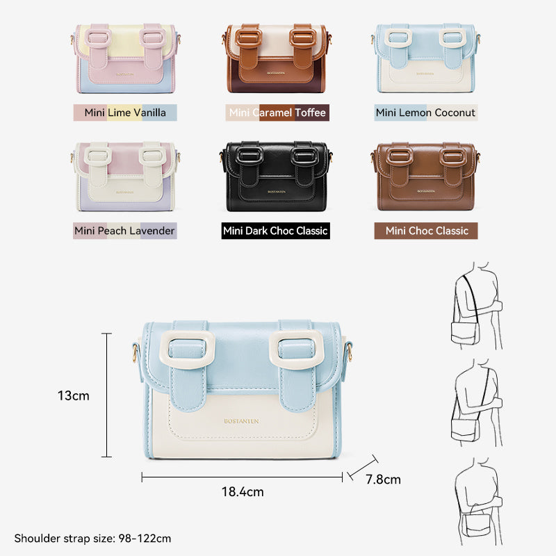 [Mini Ice Cream Bag] BOSTANTEN Tas Wanita Mini Satchel Small Exquisite Versatile Waterproof Tas Selempang Wanita Terbaru