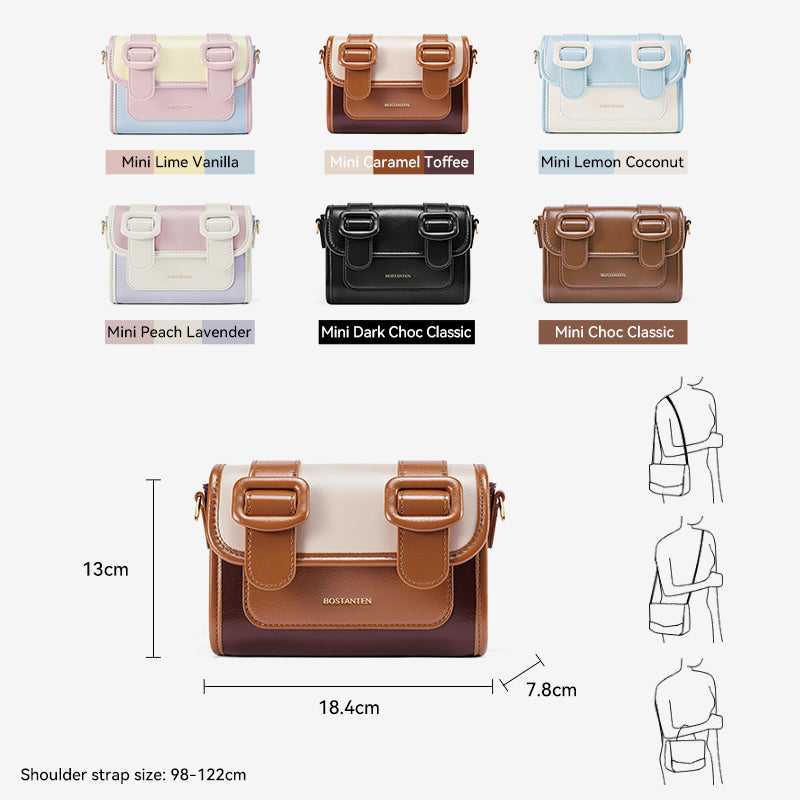 [Mini Ice Cream Bag] BOSTANTEN Tas Wanita Mini Satchel Small Exquisite Versatile Waterproof Tas Selempang Wanita Terbaru