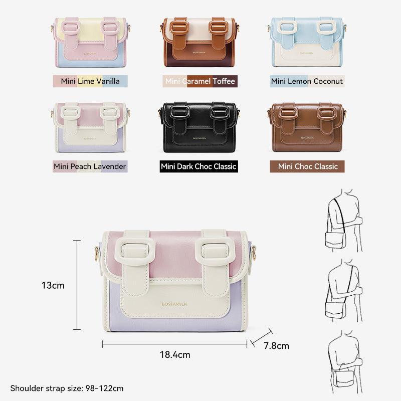 [Mini Ice Cream Bag] BOSTANTEN Tas Wanita Mini Satchel Small Exquisite Versatile Waterproof Tas Selempang Wanita Terbaru
