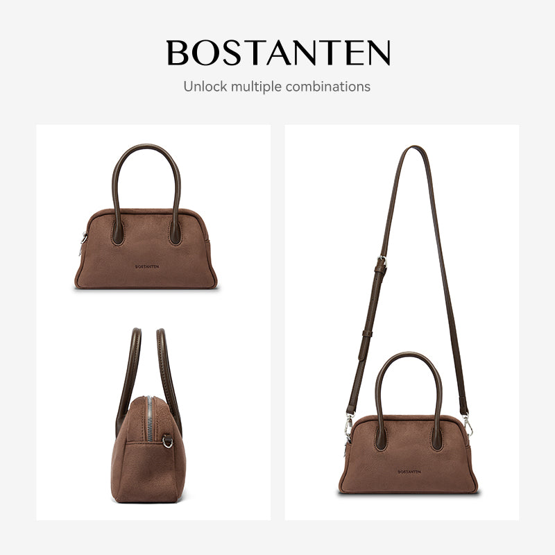 [Alma Bag] BOSTANTEN Tas Selempang Wanita Kain Kulit Suede Sling Bag Handbag Shoulder Bag