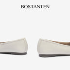 [Puff Ballet Shoes] BOSTANTEN Sepatu Wanita Balet Fashion Anti selip Sol