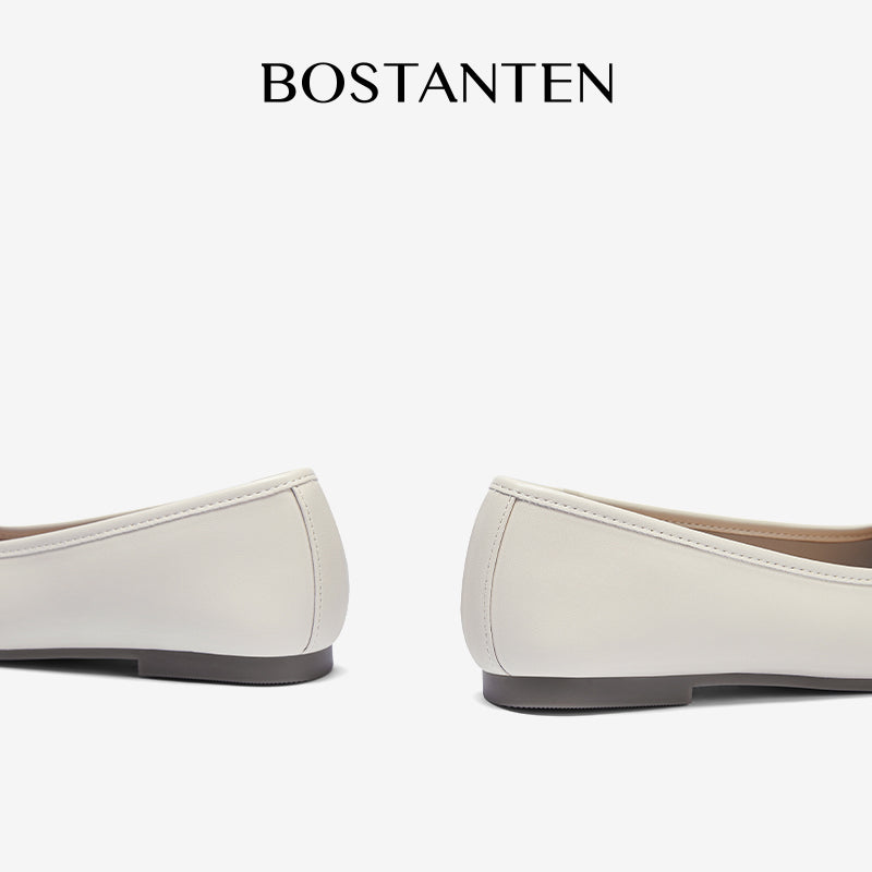 [Puff Ballet Shoes] BOSTANTEN Sepatu Wanita Balet Fashion Anti selip Sol