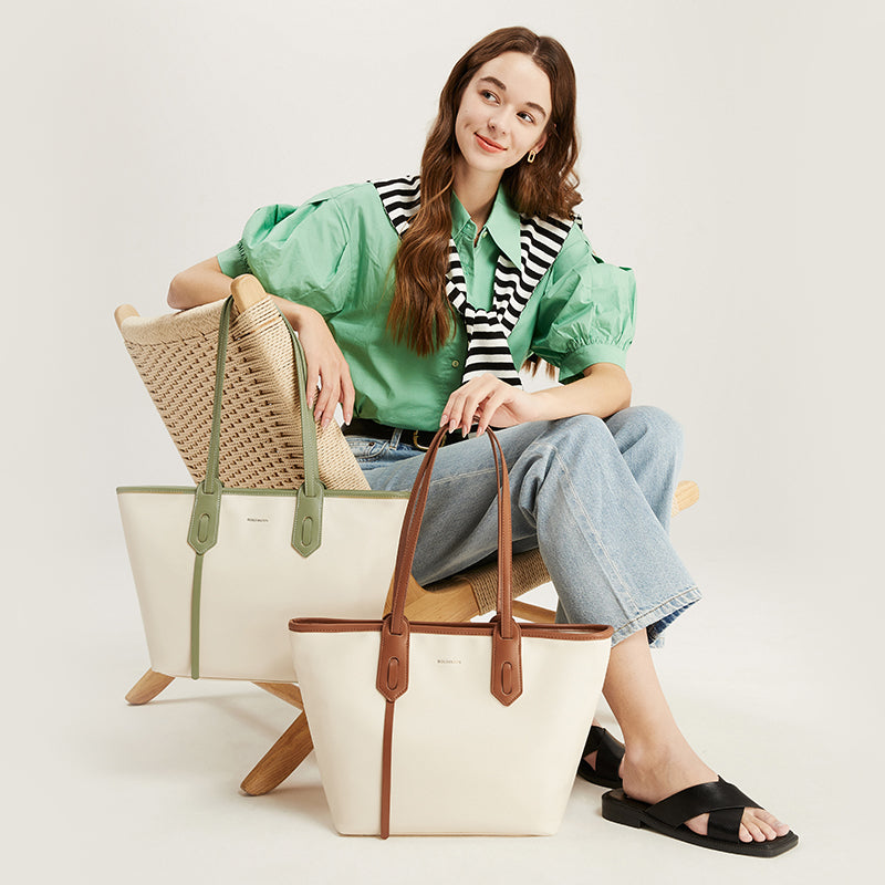 [Kayla Bag] BOSTANTEN Totebag Wanita – Kulit Sintetis, untuk Kantor & Kuliah, Gaya Simple