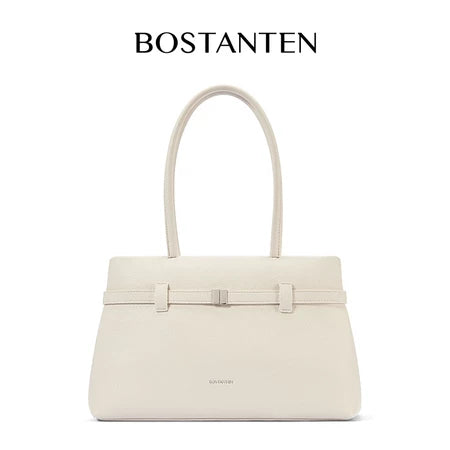 [Lock Tote Bag] BOSTANTEN Tas Tote Kulit PU Tas Selempang Handbag Wanita Korean Style Tote Bag Wanita